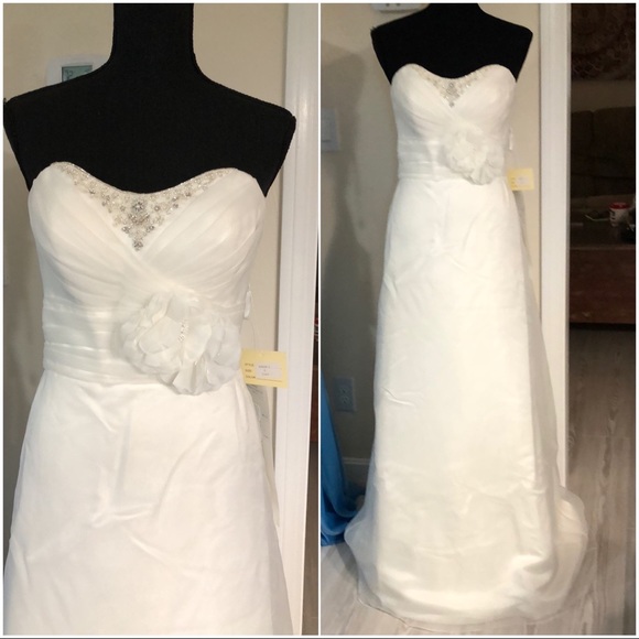 A & T by Lotus Dresses & Skirts - Ivory Imperial Satin & Organza wedding gown